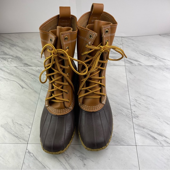 •L.L. Bean Men’s 8 Made In Maine Leather Hunting Duck Waterproof Boots 8\